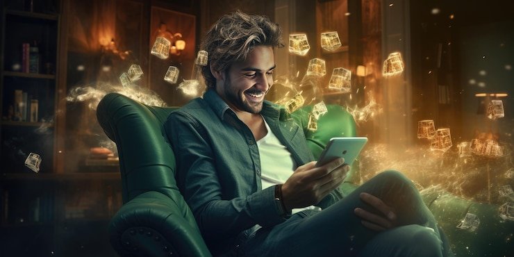 Pengguna menikmati bermain di platform hiburan daring setelah mendaftar akun